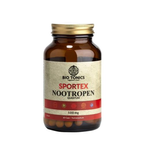 Bio Tonics Sportex Nootropen 500mg Συμπλήρωμα Διατροφής για την Ενίσχυσή της Μνήμης & της Καλής λειτουργίας του Εγκεφάλου 60caps